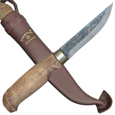 MARTTIINI Oy Jagd- Outdoormesser "Lumberjack Carbon" Birke gebeizt Lederscheide - Bild 1 von 4