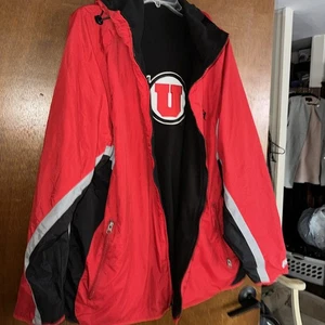 Utah Utes Pro Player Reversible Apparel rot/schwarz Jacke Herren XL Fleece gefüttert - Bild 1 von 24