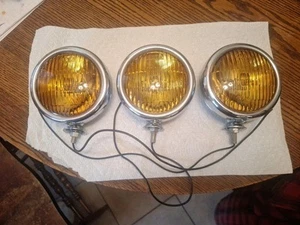 Lot Of 3 Ts Amber Fog Lamps  5" Unused - Picture 1 of 7
