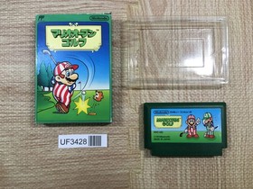 UF3428 Mario Open Golf BOXED NES Famicom Japan