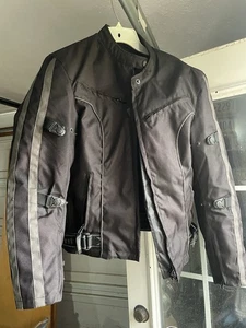 Xelement Motorcycle Jacket L Black Armored Zip Out Liner Riding Street Gear - Picture 1 of 4