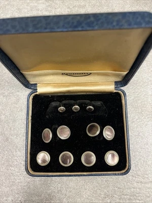 Krementz Vintage Tuxedo Shirt Stud Cufflinks Full Set - Image 1 of 4