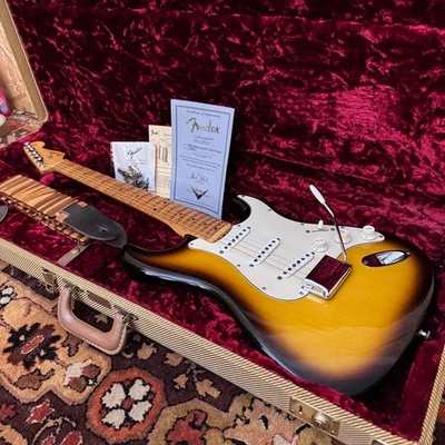 2000 Fender Custom Shop Closet Classic 1956 Sunburst Stratocaster Scalloped Neck - image 1 of 4