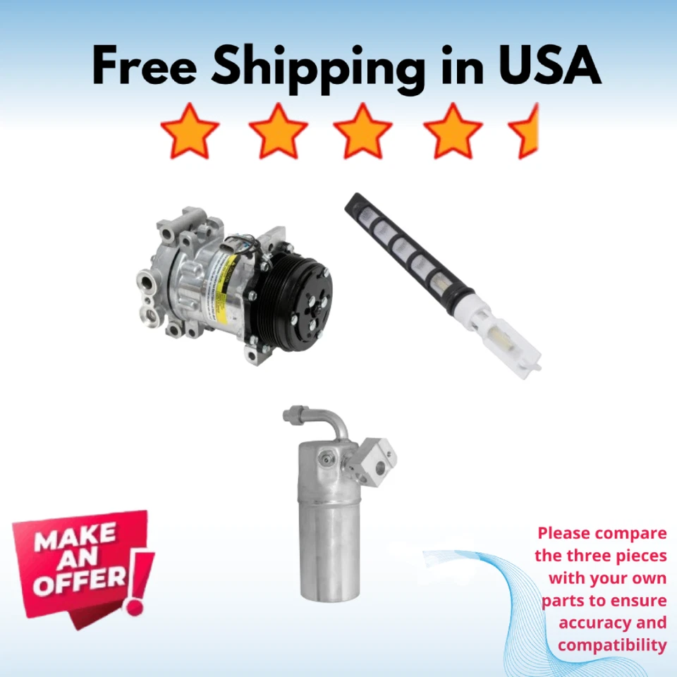 Kit Compressor A/C Fit GMC Sierra 3500 2002, Sierra 2500 HD 2002 - Image 1 of 1