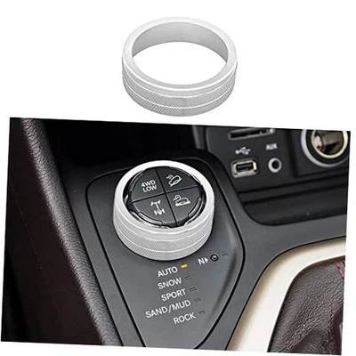 Крышка переключателя полного привода совместима с компасом Jeep Cherokee Renegade центральная серебристая - Изображение 1 из 4
