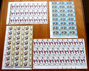 GB 1966 World Cup mn/h phosphor set blocks of 24 & Winners block of 30 - Picture 1 of 9