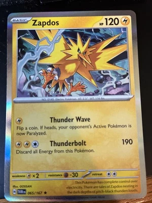 Zapdos 065/167 Sv06: Twilight Masquerade Holo Rare! - Image 1 of 2