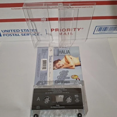 Thalia  Mis Mejores Momentos Cassette Tape 1998 Latin Pop Rock Ballas - Image 1 of 4