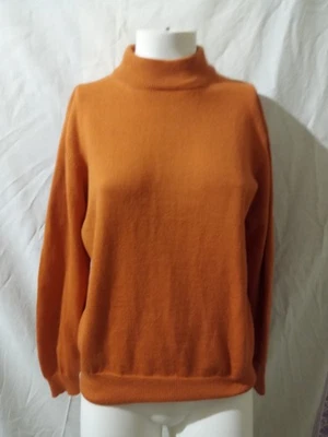 Vintage Pullover Damen Orange, Priima Parte mit Merino Wolle Gr. 40 - Bild 1 von 4