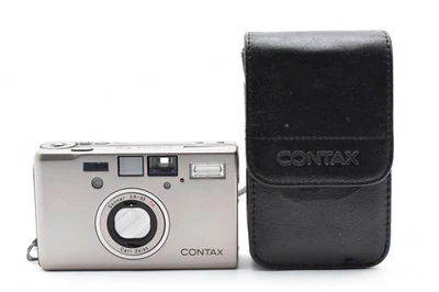 Doppelte Zähne [N neuwertig mit Etui] Contax T3 Titan Silber Point & Shoot aus Japan - Bild 1 von 4