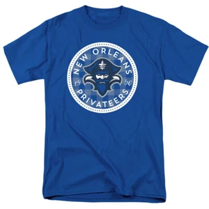 The University of New Orleans Adult T-Shirt Plaid Badge, Royal Blue, S-5XL - Picture 1 of 7