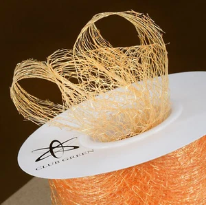 BRIGHT GOLD SPIDER WEB NET RIBBON 35mm x 20M wedding party venue decoration - Picture 1 of 1