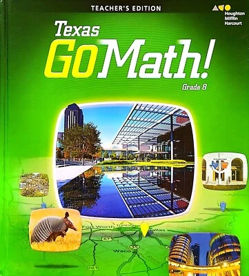 HMH Go Math Middle School 8th/8 Grade set workbook&Teachers Edition,homeschool - Image 1 of 3