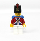 Lego pi087 Pirates II -  Imperial Soldier II - Shako Hat Printed, Cheek Lines