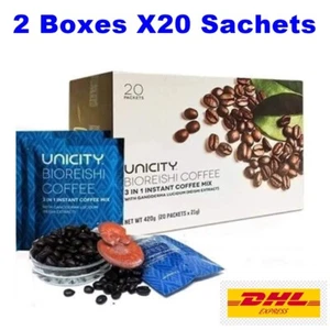 2X Unicity BioReishi Instantkaffee Erfrischung Gesund Slim Arabica 40 Beutel - Bild 1 von 15