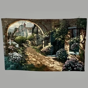 Behrens Villa Cipriani Archway Woven Tapestry 34x53 Art Wall Hanging Rod Pockets - Bild 1 von 11