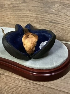 VTG Meerschaum Unsmoked Hand Carved Buffalo Head Small Pipe W/case - Picture 1 of 9