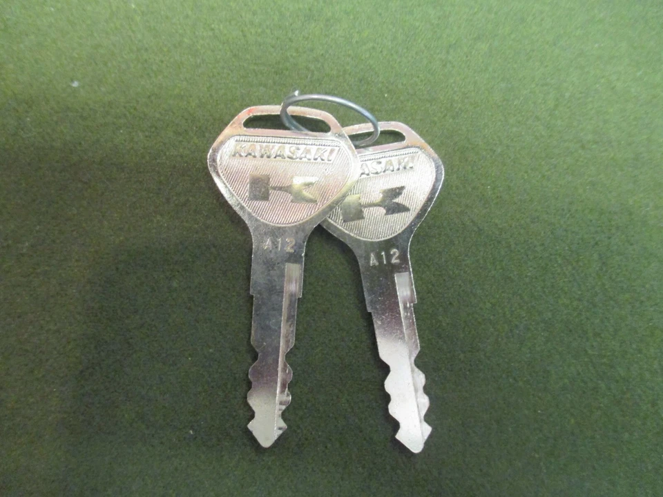 KAWASAKI KE250 1977 1978 KL250 1978 KEY SET A12 27008-073-12  - Image 1 of 1