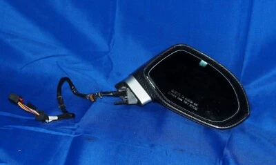 Espejo retrovisor lateral derecho Audi RS7 2014-2017 ¡Cargado fibra de carbono de fábrica! RARO OEM Foto 1 de 4