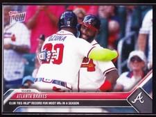 Atlanta Braves Marcell Ozuna Ronald Acuna Jr Tie HR Record 2023 TOPPS NOW #956