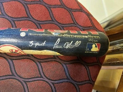 Paul O'Neill 2000 autografiado Coopersburg 3peat Limited 28/50 bate. Foto 1 de 4