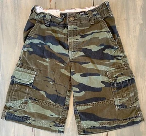 2010 GAP KIDS Camo Camouflage Cargo Pocket Bermuda Long Shorts 5T 5 Yrs Olive - Picture 1 of 5