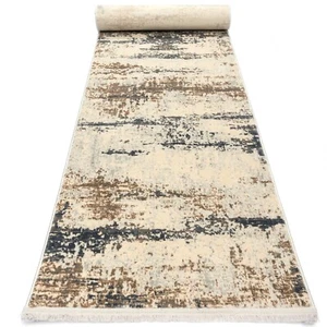 2'6" x 10'0" pieds Tapis de coureur moderne tendance turc contemporain fait main polyester - Photo 1/36