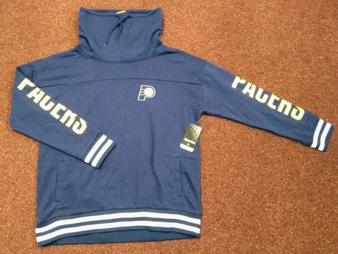 Indiana Pacers NBA Store Ultra Game LARGE Neck Hoodie Pullover Gator Neck MUSTGO Cover