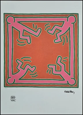 KEITH HARING * Untitled * 70x50 cm*signed lithograph*Kunstdruck*limited # xx/150 - Bild 1 von 4