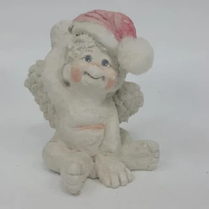 Cast Art Dreamcicles ""Babbo Natale's Little Helper"" statuetta cherubino 3""T 3,5""W WLHJF - Foto 1 di 11
