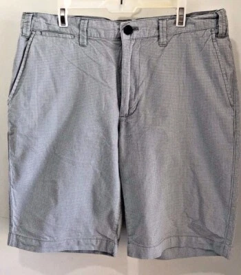 Mens Gap Flat Front Mini Check Shorts. Celery Green Sz. 32 - Image 1 of 4