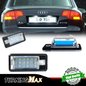 "HELLA BRIGHT" White LED License Plate Light Tag Lamp Fit Audi B7 A4 A3 A6 A8 Q7 - Picture 1 of 10