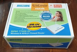 Billion 7700N R2 Wireless-N ADSL2 Firewall Router - Never used, excellent cond - Picture 1 of 3
