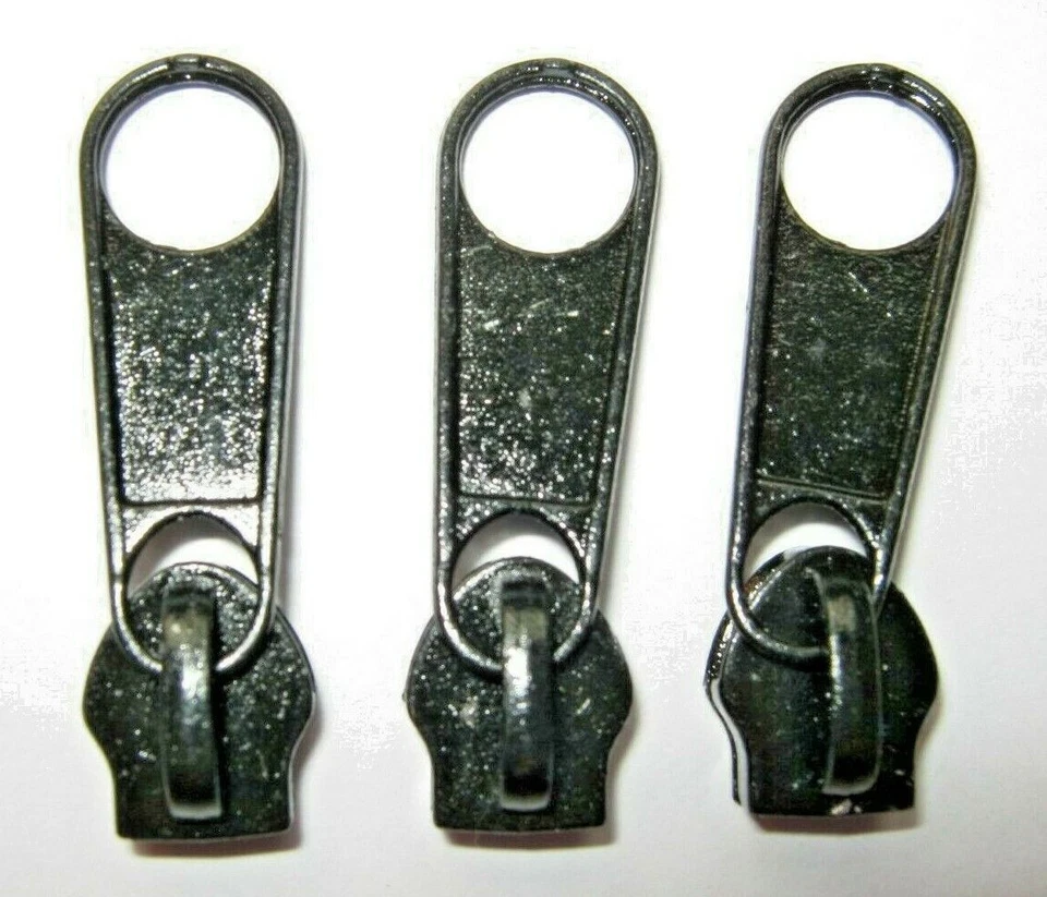 3 x Zipper Reißverschluss ~ Metall 3 mm Schwarz ~ Reißverschluss Ersatz ~ N61 - Bild 1 von 1