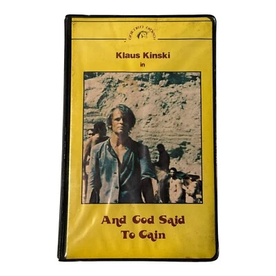 And God Said To Cain,  1970 Film, VHS 1982, Unicorn Video, Clamshell, Rare, Used - Image 1 of 4