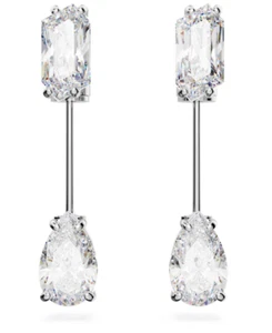 Swarovski 5661682 Orecchini a barra Mesmera Taglio misto Bianchi Placcato Rodio - Foto 1 di 5