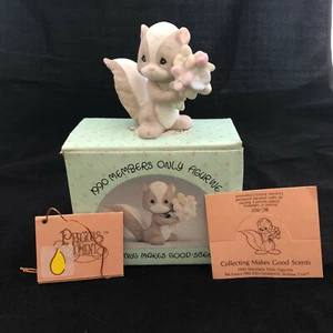 NIB Vintage Precious Moments Collecting Makes Good Scents Figurine Birthday Club - Picture 1 of 12