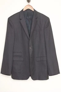 Neil Barrett Blazer Mens 42R Solid Gray 120s Wool Ticket Pocket Sport Coat - Picture 1 of 8