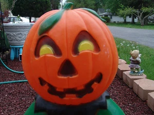 MOLDE DE SOPLADO CABEZA DE CALABAZA DE COLECCIÓN 31" DE ALTO HALLOWEEN - Imagen 1 de 3