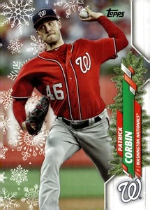 2020 Topps Holiday Baseballkarte #HW140 Patrick Corbin P Washington Nationals - Bild 1 von 2