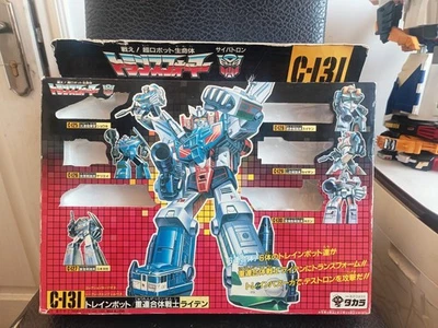 Transformers G1 Victory C-131 Trainbot Raiden Figure Takara from Japan - Image 1 of 4
