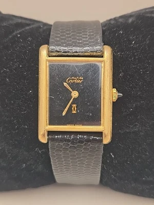 Reloj Cartier Tank Vintage Oro 18k Galvanizado Cuerda Manual Foto 1 de 4