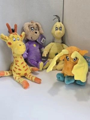 Kohl's Care Dr. Seuss 角色 4 件装毛绒(4 件 3 件全新带标签)  — 第 1/4 张图片