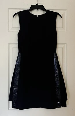 Vestido túnica Ted Baker Glisten azul marino sin usar, lentejuelas azules talla Ted 1 (US 4 / UK 8) Foto 1 de 4