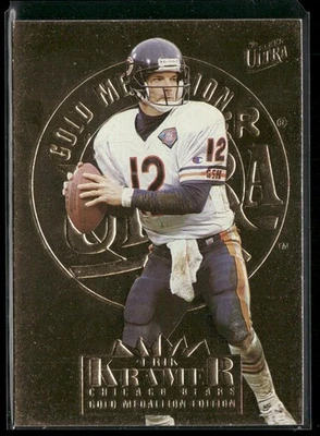 1995 Ultra #44 Erik Kramer Gold Medallion - Image 1 of 2