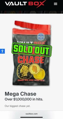 VaultBox Mega Chase 2025 Sealed Unopened Mystery Vault Box, IN HAND UNOPENED - image 1 of 3