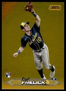 2024 Topps Stadium Club Sal Frelick #183 Gold Foil RC Milwaukee Brewers - Bild 1 von 2