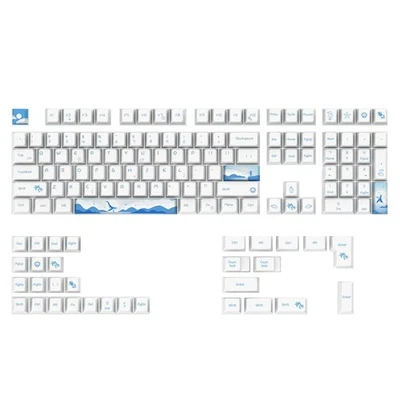 108 Keys PBT Keycaps Cherry Profile Electronics Game Dolphin Dye Sub Mechanical - Image 1 of 4