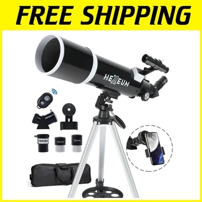 80mm Aperture Telescope for Adults - AZ Mount, Phone Adapter - Image 1 of 4
