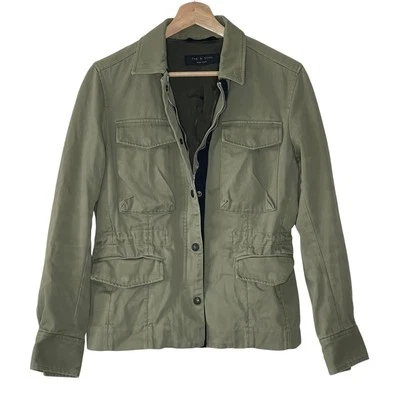 CHAQUETA MUJER RAG & BONE NEW YORK UTILITARIA VERDE OLIVA TALLA S Foto 1 de 4
